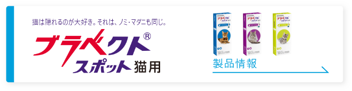 製品情報（ブラベクト®スポット猫用） | 猫ノミ・猫マダニ対策・駆除なら3か月に1回 | ブラベクト® 猫用